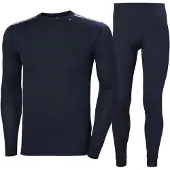 Helly Hansen Comfort Light Set Long Sleeve Base Layer Set Bleu S Homme