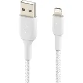 Belkin Boost Charge Lightning To Braided Usb-a Cable 3m Blanc