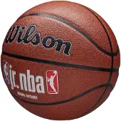 Wilson Ballon de basket - Unisexe - Marron - Jr NBA Fam Logo Auth In Out Ball WZ2018401XB