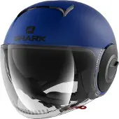 Shark Nano Street bleu fluo/noir, Casque jet noir XS