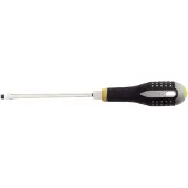 Bahco Ergo Double Hex Nut Flathead Screwdriver With Rubber Grip 1.6 Mmx8 Mmx175 Mm Handle Argenté