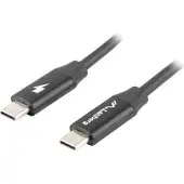Lanberg Kabel Usb-C M/M Usb2 1,0M Quick Charge 4.0 Schwarz