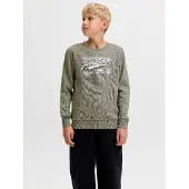 Jack & jones Junior Sweat bleu foncé / olive / blanc