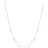 Hey Happiness Chaîne 'Petite Sparkle' argent