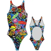 Turbo Stickers Swimsuit Multicolore 3XL Femme