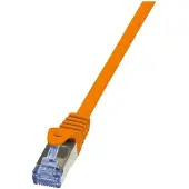 Logilink Câble de raccordement, Cat. 6A, S/FTP, 5,0 m, orange
