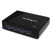 StarTech.com 4 Port Black Superspeed Usb 3.0 Hub Noir