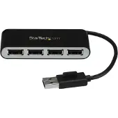 StarTech.com Hub Compact 4 ports USB 2.0 Noir