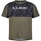 Cube Tm Short Sleeve Enduro Jersey Vert 2XL Garçon