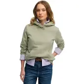 Superdry Essential Logo Embroidered Hoodie Vert L Femme
