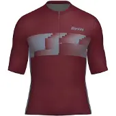 Santini Verve Short Sleeve Jersey Rouge XL Homme