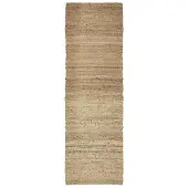 Vivaraise Tapis en jute naturelle Uni Jarod 200 x 60 cm