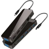 ESTUFF Gearlab GLB235470 laptop-dockingstation & portreplikator Schwarz (GLB235470)