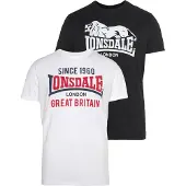 Lonsdale T-Shirt 'Collessie' rouge / noir / blanc