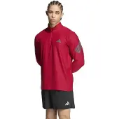 Adidas Adi365 Iconic Half Zip Sweatshirt Rouge S Homme