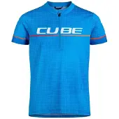 Cube Road/xc Short Sleeve Jersey Bleu 13-14 Years Garçon