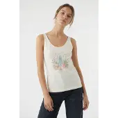 O'Neill Graphic Sleeveless T-shirt Blanc XS Femme