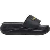 Pepe Jeans pour femme. PLS700001 Sandales Bella Log noir (38), Plat, Aucun, Beachwear, Polyuréthane