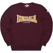 Lonsdale Sweat-shirt 'BERGER LP181' rouge foncé