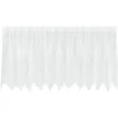 vidaXL Rideau en Dentelle Floral Blanc 120 x 300 cm Polyester
