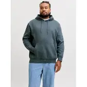 Jack & Jones Crop Logo Plus Size Hoodie Bleu 4XL / Regular Homme