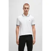 BOSS T-Shirt 'Paul' noir / blanc