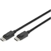 Digitus DisplayPort — DisplayPort (2 m), Câble vidéo, Noir