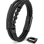 SERASAR Bracelet 'Pearl' noir