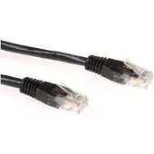 ACT ADVANCED CABLE TECHNOLOGY Câble de raccordement CAT6 U/UTP noir de 1 mètre avec connecteurs RJ45