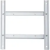 Roline Adaptateur VESA 100x100 - 200x200, variable (Platines de montage / d'adaption), Support TV : accessoires, Argent