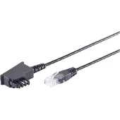 S-Impuls S/CONN maximum connectivity TAE-F mâle vers RJ45 mâle, câble routeur VDSL, noir, 15,0m