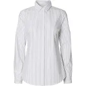 Selected Chemisier 'SLFROMIE' gris / blanc