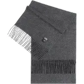 GOBI Cashmere Écharpe 'Unisex Cashmere Fringed Scarf' gris chiné