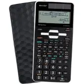 Sharp EL-W550TG Calculatrice scientifique noire/grise (Panneau solaire)