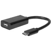 Microconnect USB3.1CMDPB 0.2m USB C Mini DisplayPort Noir Adaptateur de câble vidéo (USB3.1CMDPB)
