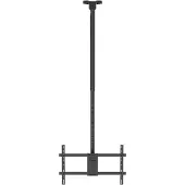 Deltaco Office mounting kit - telescopic - for flat panel - 1090-1690 mm 60 kg - black - Maks 60 kg - Ma... (Plafond), Support de moniteur, Noir