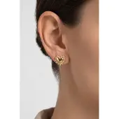 Purelei Boucles d'oreilles 'Delicate Heart' or