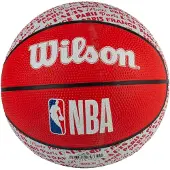 Wilson Ballon de basket - Unisexe - Rouge - NBA City Paris Mini Ball WZ4033001XB