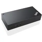 Lenovo 03X7194 - Filaire - USB 3.2 Gen 1 (3.1 Gen 1) Type-C - 3,5 mm - 10,100,1000 Mbps - Noir