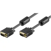 Microconnect MONGG2FB câble VGA 2 m VGA (D-Sub) Noir