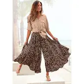 LASCANA Jupe beige / noir