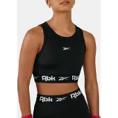 Reebok Soutien-gorge de sport 'ID TRAIN' noir / blanc