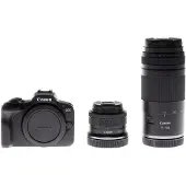 Canon Pack Appareil photo hybride EOS R100 Noir + RF-S 18-45 mm f/4.5-6.3 IS STM + RF 75-300 mm f/4-5.6 + Batterie