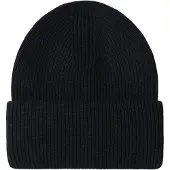 GOBI Cashmere Bonnet 'Ribbed Chunky Beanie' noir
