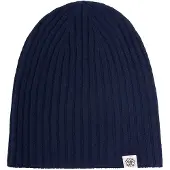 GOBI Cashmere Bonnet 'Unisex Cashmere Rib Knit Hat' bleu foncé