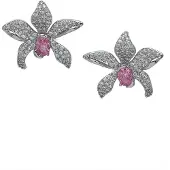 Avant Garde Boucles d'oreilles 'Florielle' argent