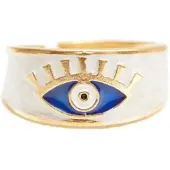 Les Reines Bague 'Eye of Aegean' or