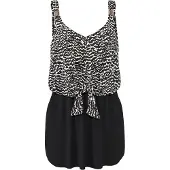 LASCANA Maillot de bain noir / blanc