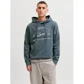 Jack & Jones Logo Hoodie Bleu L Homme