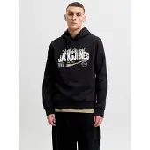Jack & Jones Logo Hoodie Noir L Homme